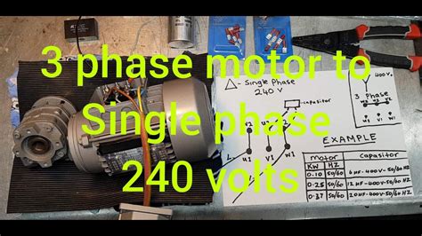 diy   wire   phase motor  single phase   easy  youtube