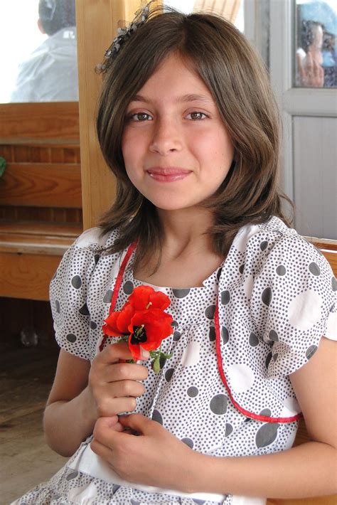 Young Turkish Girl With Flower Aboard Ferry From Akdamar… Flickr