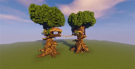 custom tree treehouse minecraft map