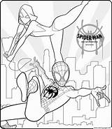 Morales Spider Spiderman Verse Avengers sketch template
