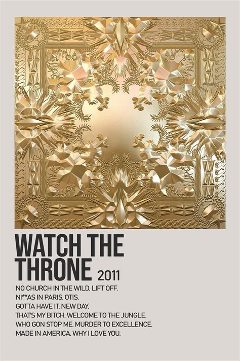 throne  kanye west minimalist album poster hip hop