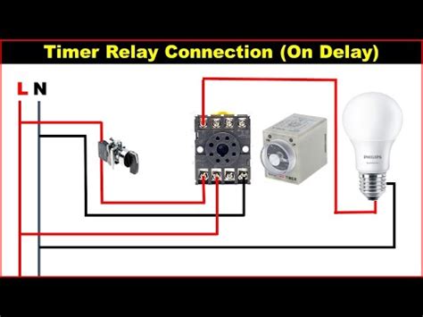 pin timer relay wiring diagram basic timer connection  function
