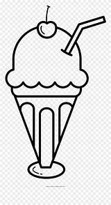 Sundae Float Clipart Ice Cream Coloring Clip Pinclipart Transparent Clipartkey sketch template