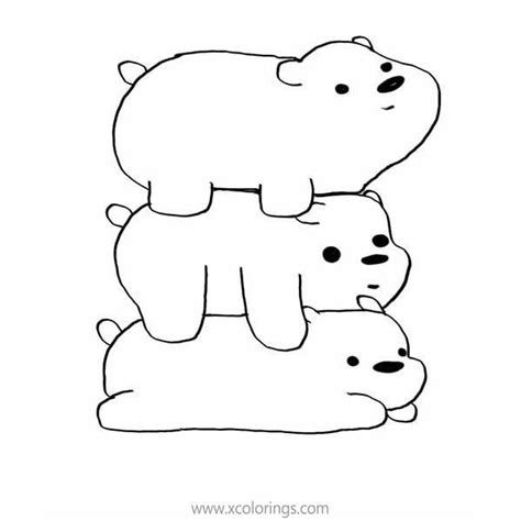 printable  bare bears coloring pages xcoloringscom