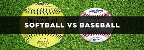 softball  baseball learn  compare  differences