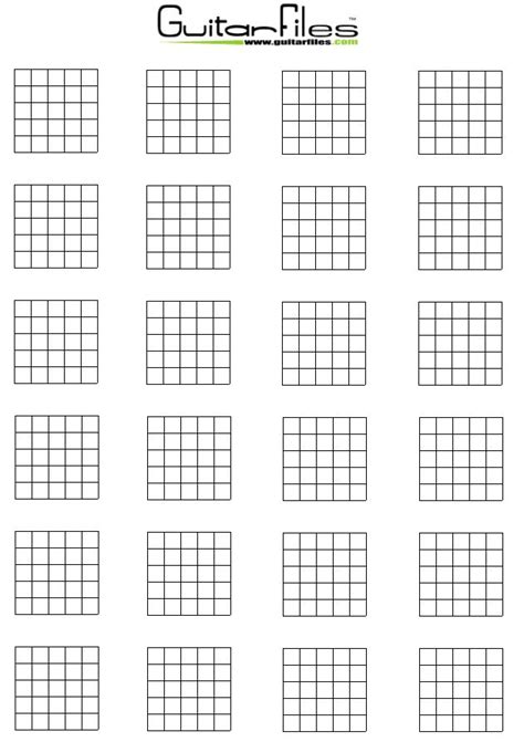 blank guitar chord diagrams guitar chord sheet guitar cord