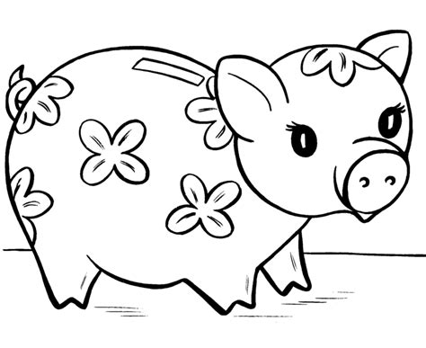 pig coloring page coloring home