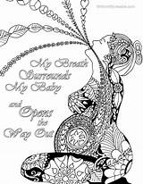 Coloring Pages Printable Birth Pregnant Pregnancy Affirmations Affirmation Colouring Positive Grayscale Color Quotes Labor Mama Natural Getcolorings Mandala During Print sketch template