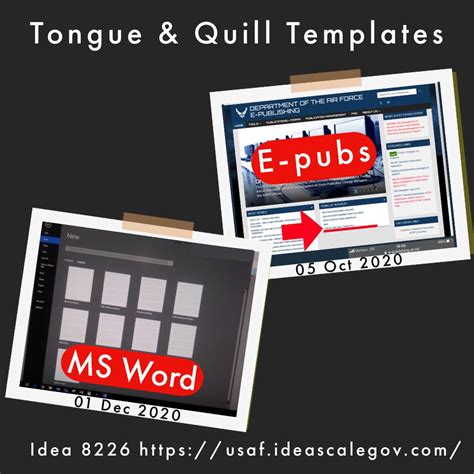 tongue quill templates    af standard desktop