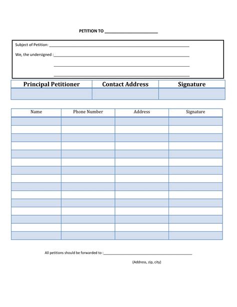 petition templates   write petition guide