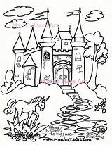 Castle Princess Coloring Pages Kids Printable Colorings Getcolorings Getdrawings sketch template