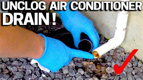 unclog  ac drain condensate  fast water stains