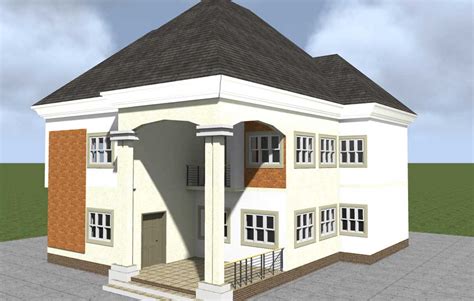 simple nigeria house plan  bedroom duplex