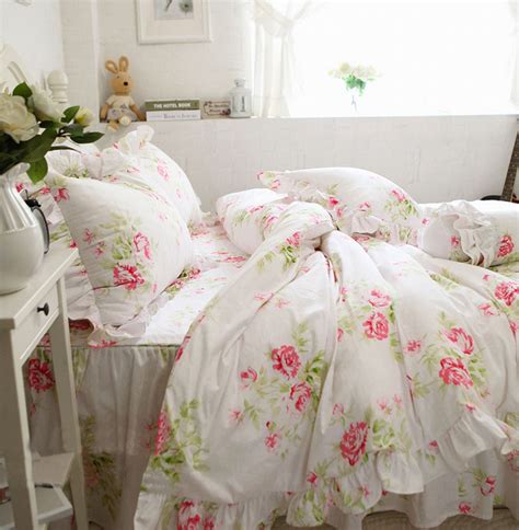 Pink Rose Princess Bed Set Twin Full King Queen American