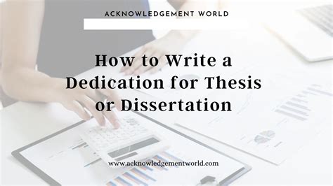 dedication  thesis