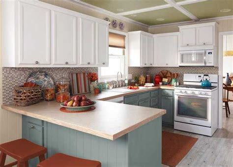 İki renkli mutfak dolabı dekorasyonu mutfak yenileme