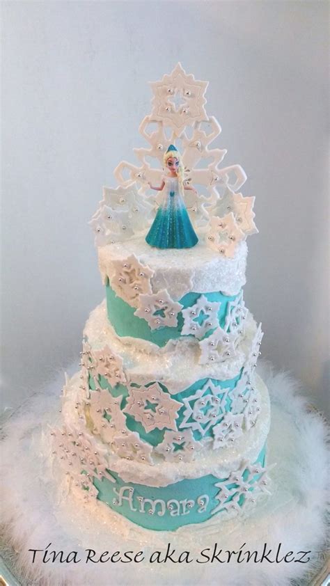 amazing frozen inspired cakes pretty  party party ideas