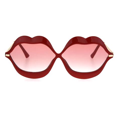 Womens Funky Retro Kissing Lip Frame Party Shade Sunglasses Ebay