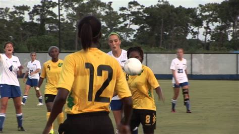 Titan Women S Soccer Team Scrimmages Jamaican National Team Youtube