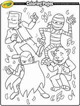 Coloring Halloween Pages Crayola Monsters Dance Monster Color Party Printable Kids Para Colorear Print Bingo Book Number Werewolf Getcolorings Sheets sketch template