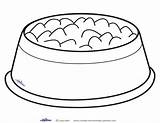 Printable Bowl Dog Clipart Bowls Dish Clip Coloring Pages Printables Decoration Cliparts Food Colouring Coolest Pet Bone Birthday Clipartpanda Library sketch template