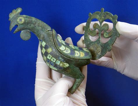 cirencester roman cockerel back from its clean up cotswold archaeology