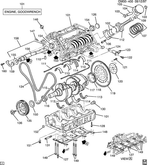 oldsmobile aurora  engine asm   part  cylinder block internal parts lxhdohc