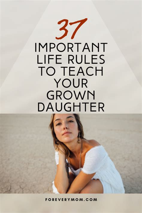 37 important life rules to teach your grown daughter for every mom
