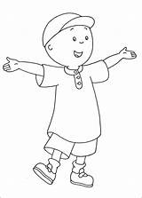 Caillou Coloring Printable Description sketch template