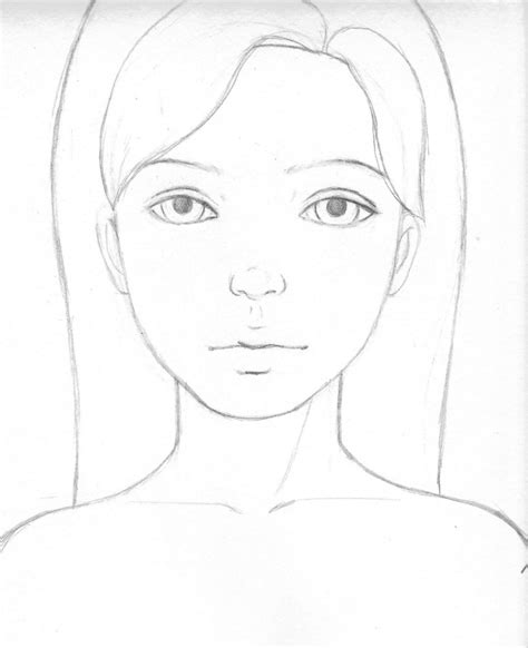 realistic girl drawing  getdrawings