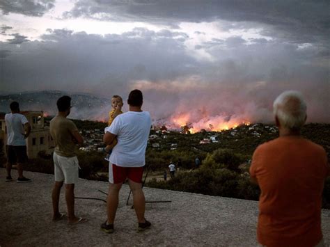 biblical disaster greek official  wildfires   killed    abc news