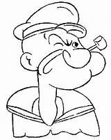 Popeye Coloring Pages Printable Kids Cartoon Sailor Colouring Color Prints Doghousemusic Spinach Visit Cartoons Sheets Sketch Comments sketch template