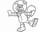 Sandy Cheeks Coloring Pages Spongebob Character Squarepants Ability Popular Another Cliparts Library Clipart Cute sketch template