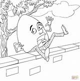 Humpty Dumpty Coloring Pages Fell Wall Off Clipart Printable Drawing Color Cartoon Print Coloringtop Supercoloring Books Nursery Popular sketch template