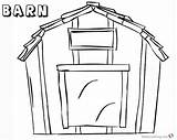 Coloring Pages Sketch Barn Simple Printable Kids sketch template