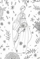 Hanbok Cloth sketch template