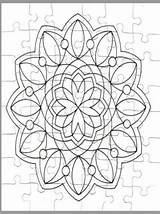 Puzzle Coloring Adult sketch template