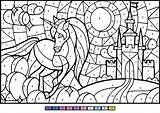 Unicorn Zahlen Colorear Einhorn Nummer Numeros Ausmalbild Eenhoorn Zum Princesas Colouring Kleurplaat Kleurplaten Kleur Printen Supercoloring Wonder Categorieën sketch template