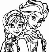 Coloring Elsa Anna Frozen Pages Disney Drawing Princess Print Outline Wecoloringpage Printable Kids Sheets Clipartmag sketch template