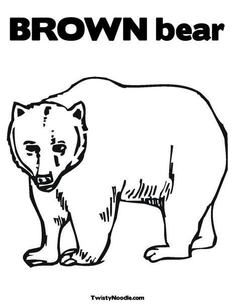 brown bear coloring page animal coloring pages bear coloring pages
