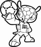 Fuleco Voetbal Paw Psv Verjaardag Colorir Wk Leuke Startpagina Mascotte Copa Mascote Pups Woezel Pip Leeuw Spelers Wereldkampioenschap Elftal sketch template
