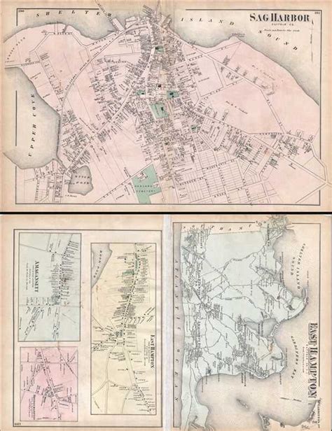 sag harbor suffolk  east hampton suffolk  li geographicus rare antique maps