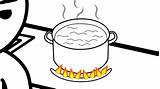 Milk Boiling sketch template