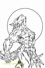 Werewolf Coloring Pages Howling Moon Wolf Scary Under Light Color Printable Print Sheet Getcolorings Button Grab Feel Utilising Through sketch template