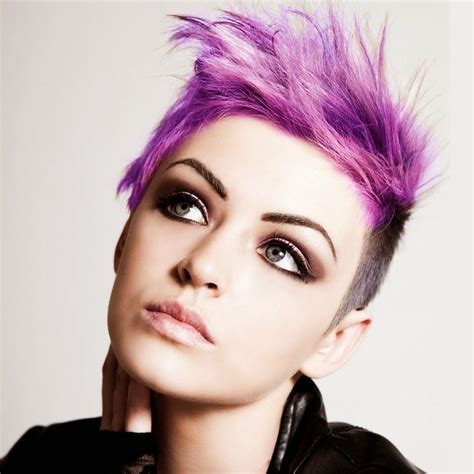 Purple Colors For Short Hair Punk Hair Short Punk Hair Semi