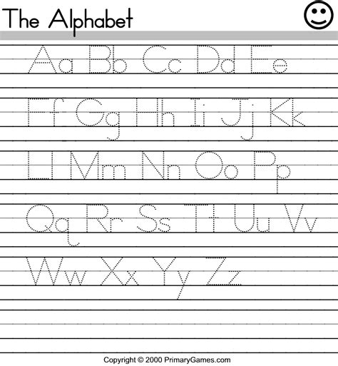 abc activity pages primarygamescom  printable worksheets