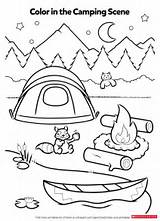 Coloring Pages Camping Preschool Smores Kids Worksheets Color Activity Activities Theme Campfire Sheets Kindergarten Printables Summer Sheet Fun Template Campsite sketch template