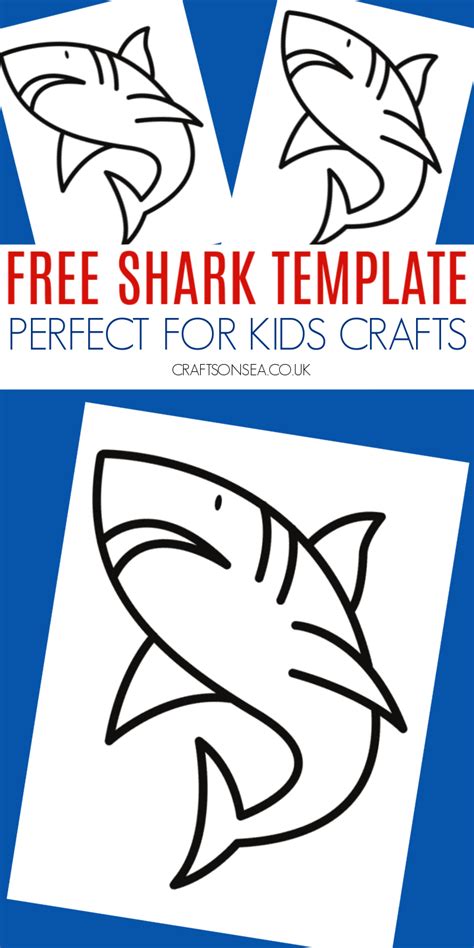 shark template printable    template printable shark