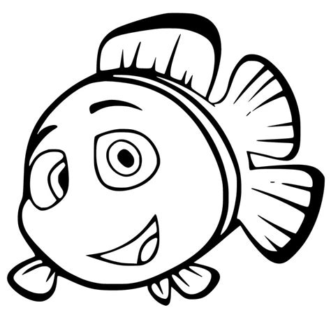happy clownfish coloring page  printable coloring pages  kids