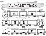 Train Alphabet Worksheets Writing Teacherspayteachers Preview Kids Training sketch template